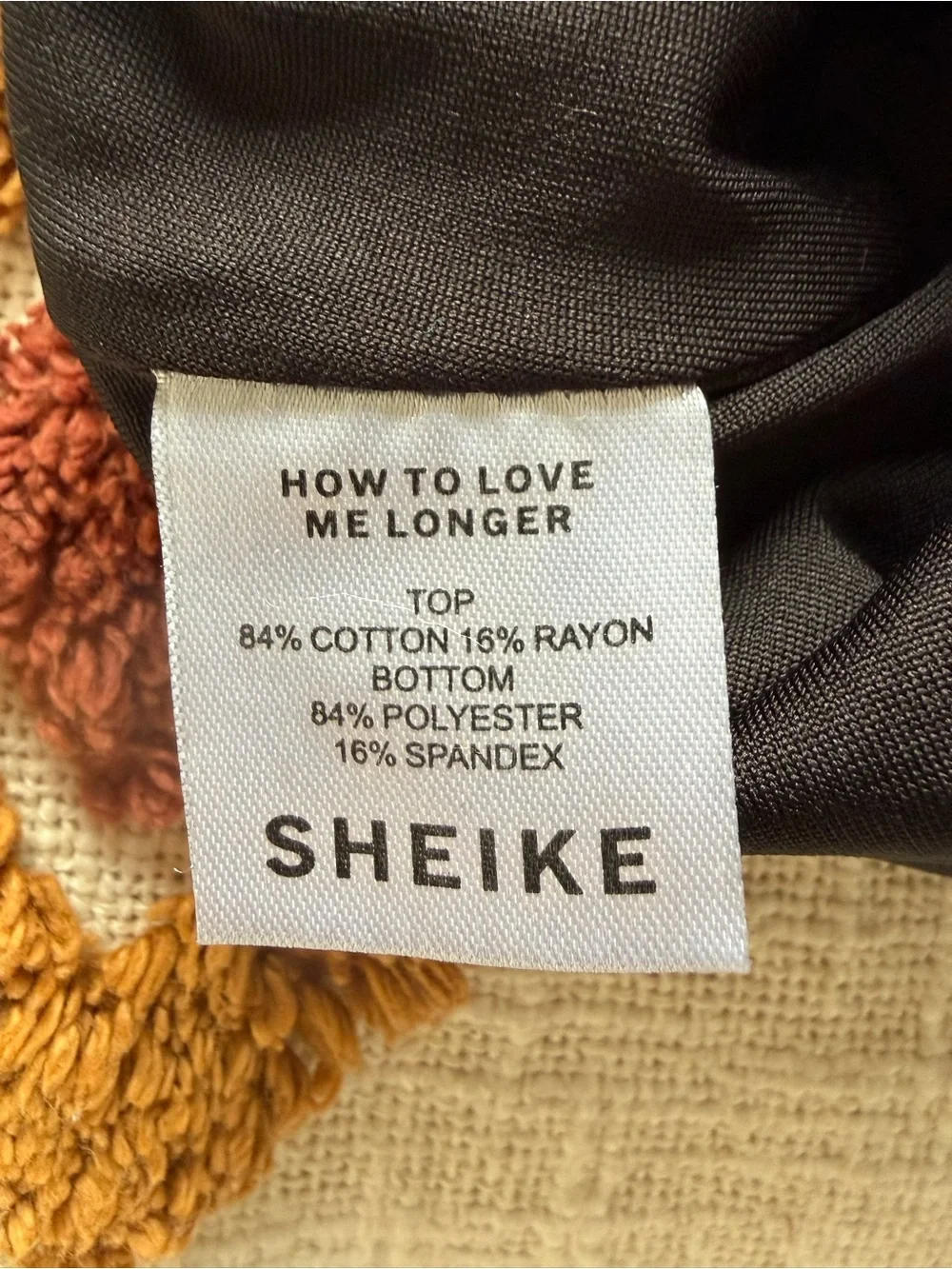 Sheike body suit - 3/4 length sleeves